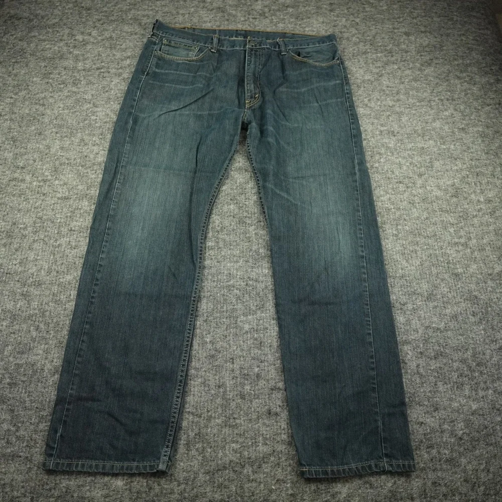 Levis‎ 505 Jeans Mens 40x32 Blue Denim Fume Red Tab Regular Fit Casual Straight
